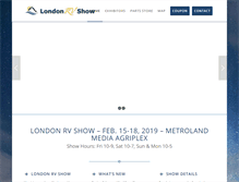 Tablet Screenshot of londonrvshow.com